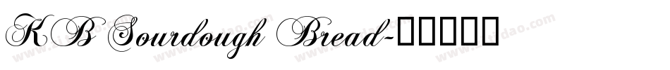 KB Sourdough Bread字体转换